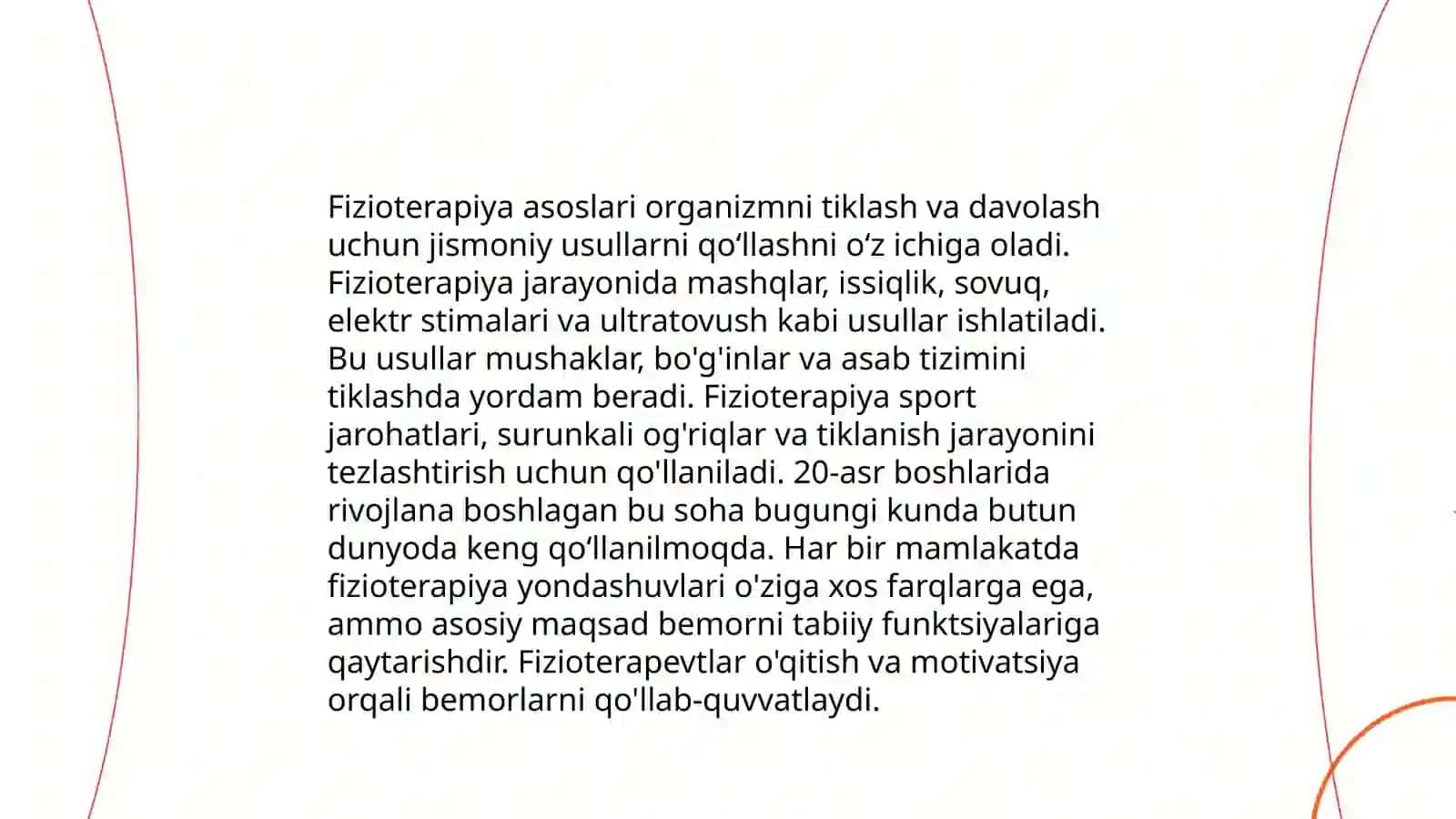 Oddiy fizioterapiya muolajalari haqida tushuncha 3
