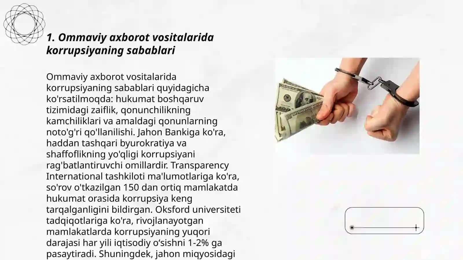 Ommaviy axborot vositalarida korrupsiyaning sabablari 3