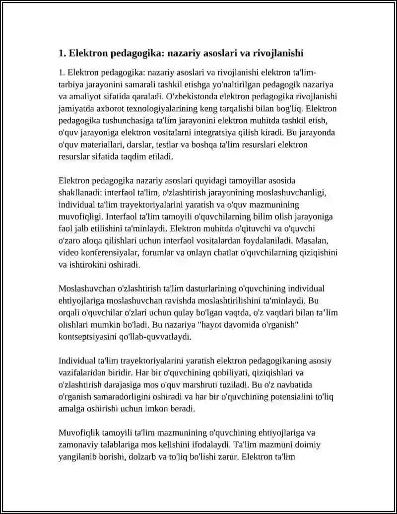 Elektron pedagogika va pedagogik diagnostika 3