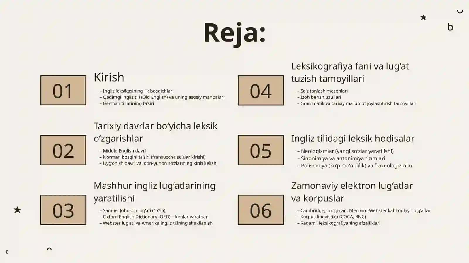 Ingliz Lug`atshunosligi Tarixi 3