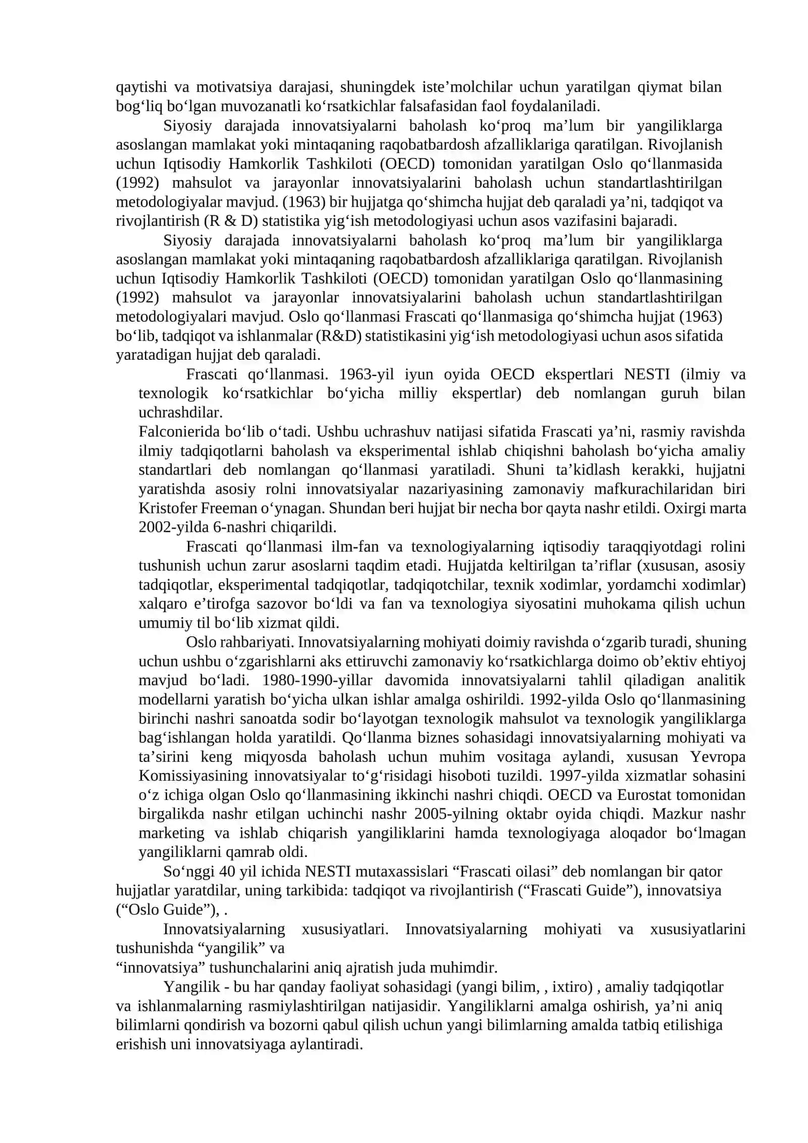 INNOVATSION RIVOJLANISHNING ASOSIY TUSHUNCHALARI. INNOVATSIYA NAZARIYALARI 3