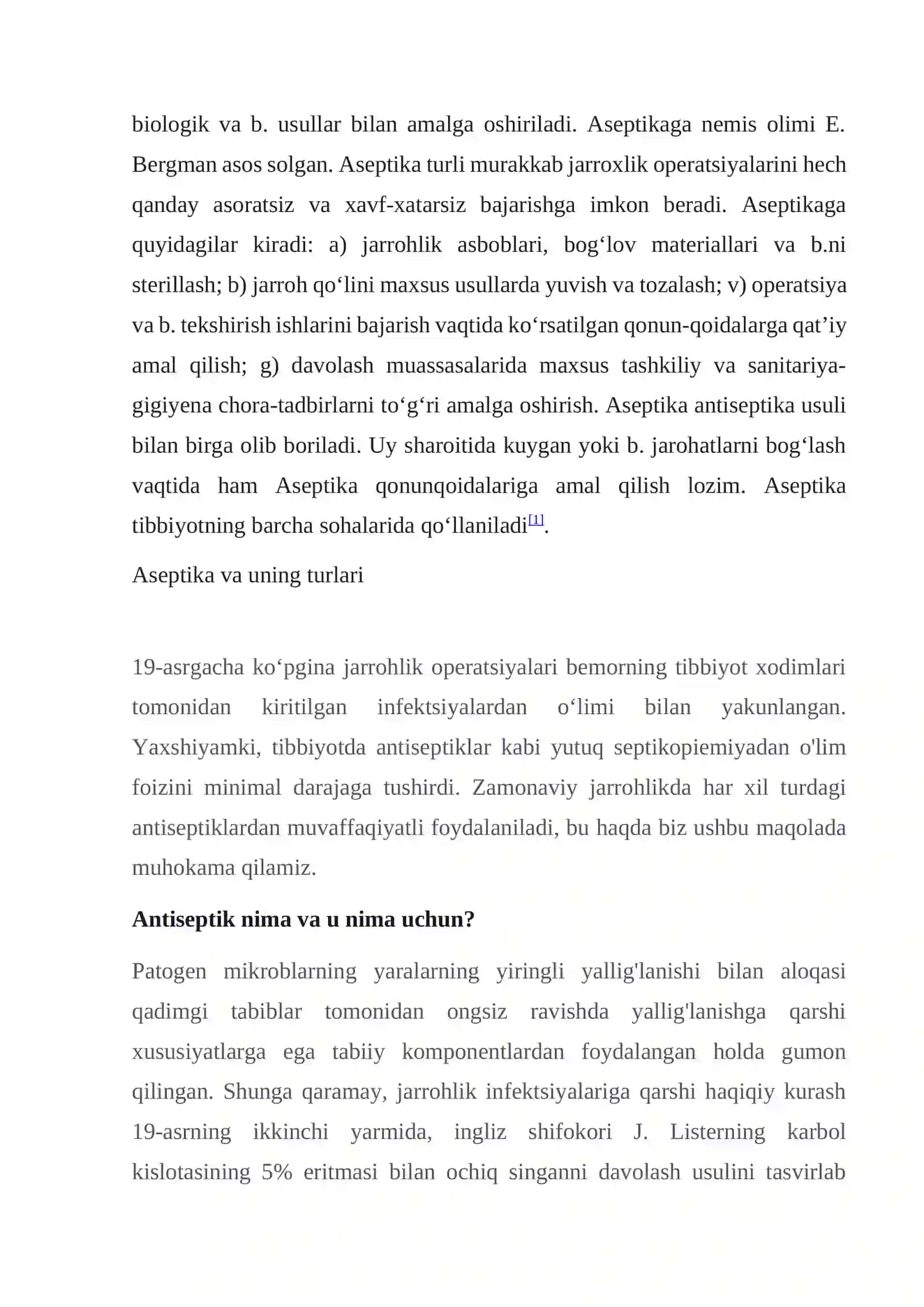 Asseptika va antiseptika haqida ma'lumot 3