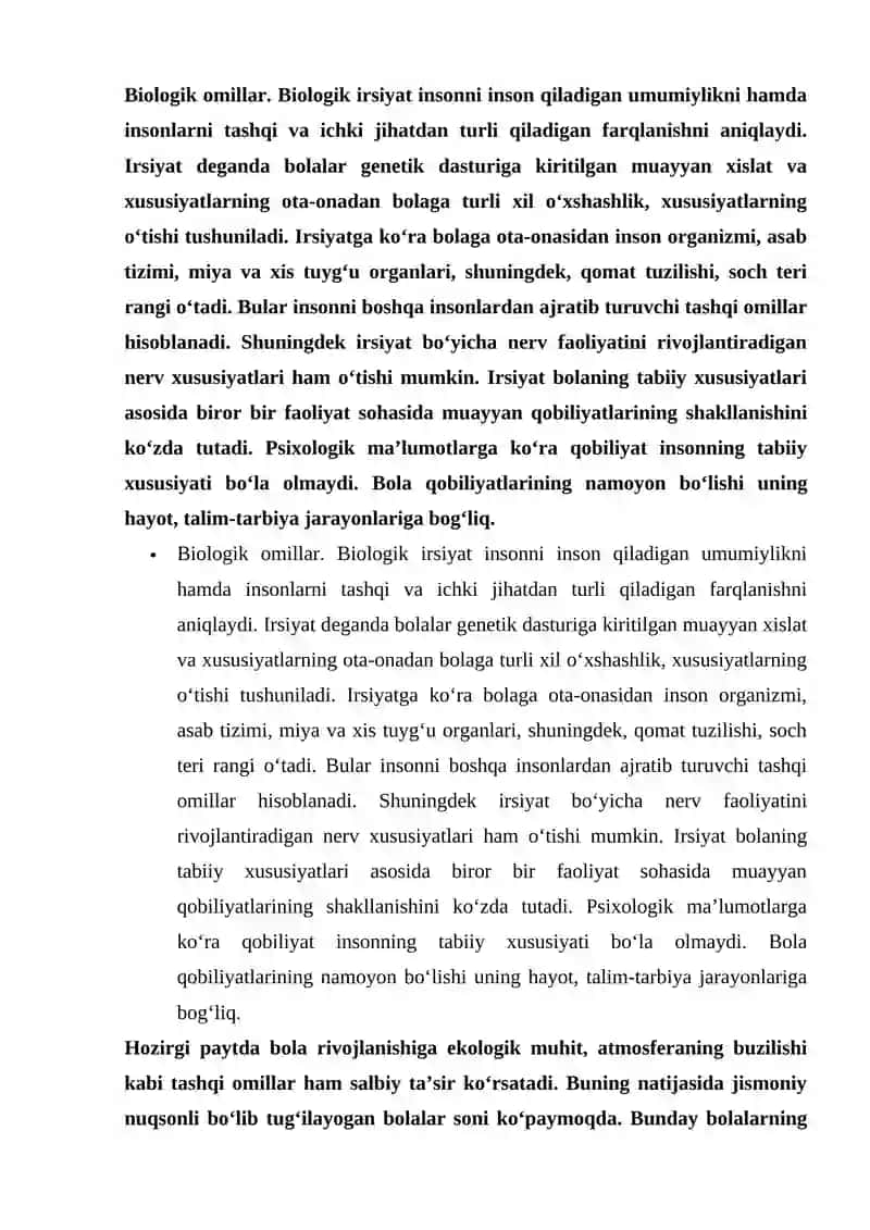 BIOLOGIK VA IJTIMOIY OMILLARNING BOLA RIVOJLANISHIGA TA'SIRI 3