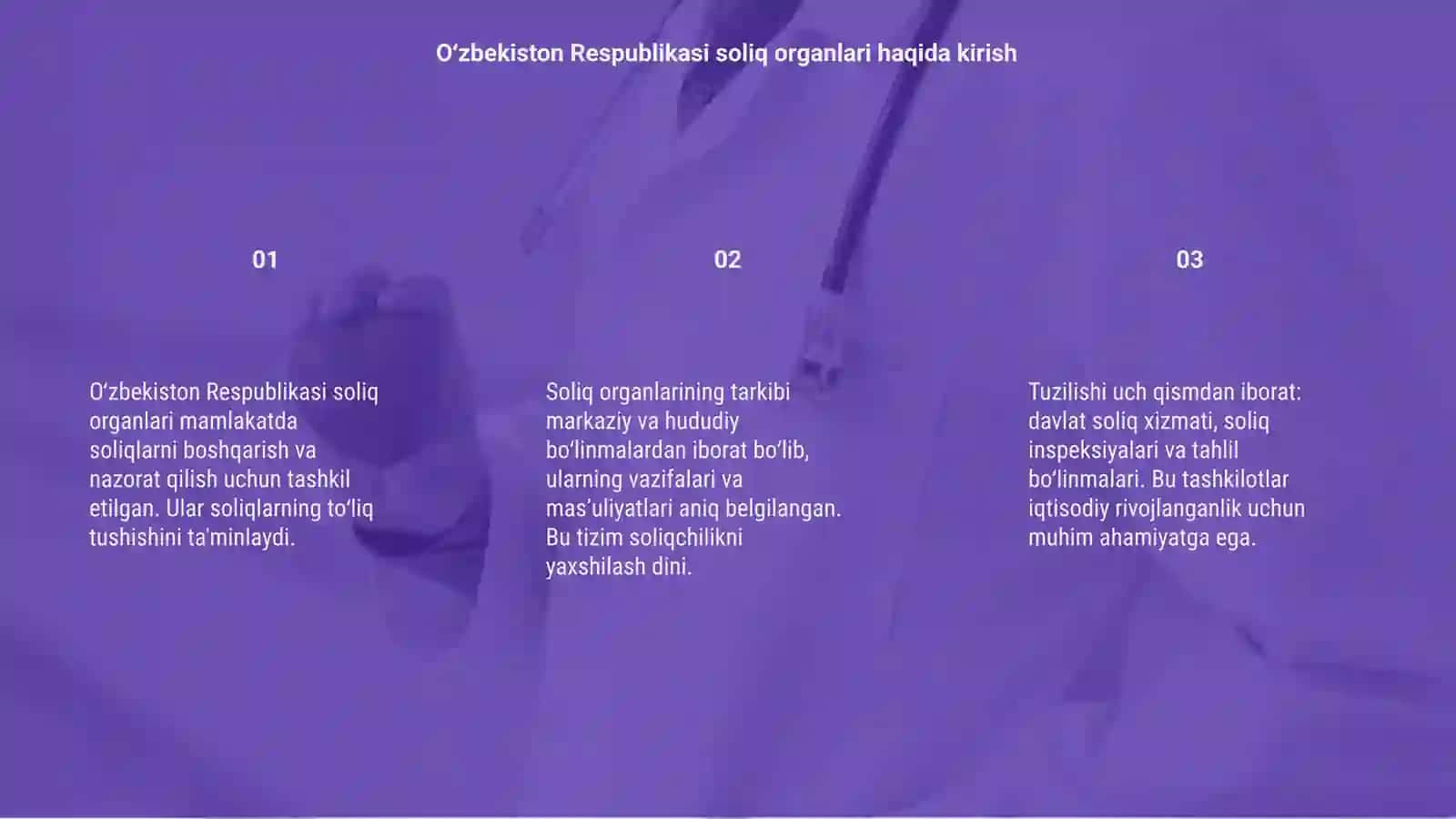 O‘zbekiston Respublikasi soliq organlari tarkibi va tuzilishi 3