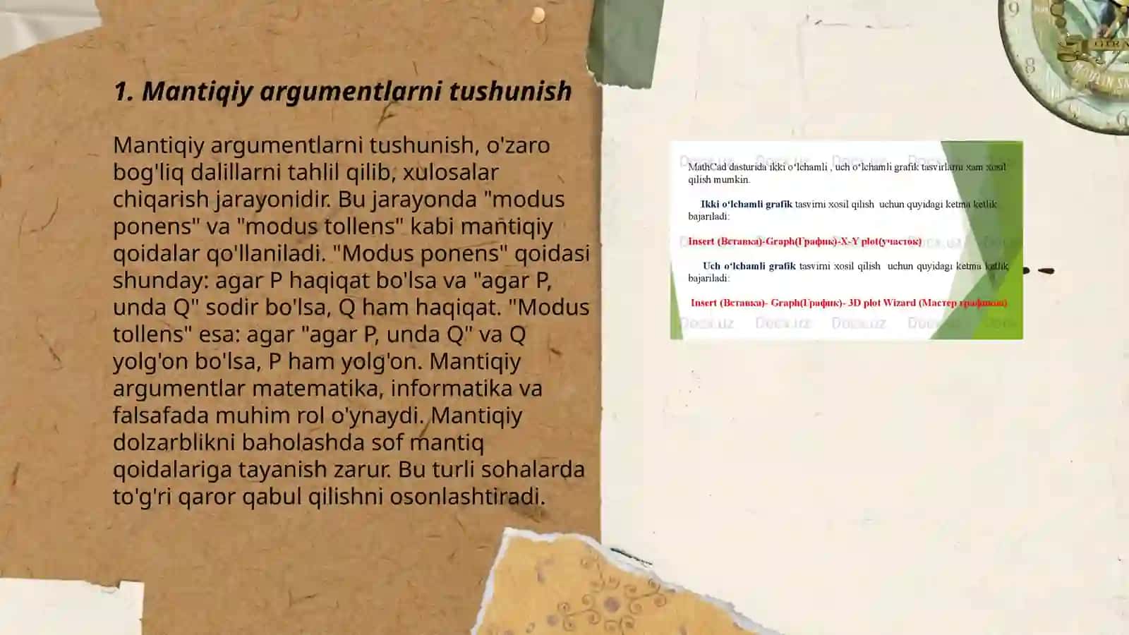 Mantiqiy argumentlarni tushunish 3