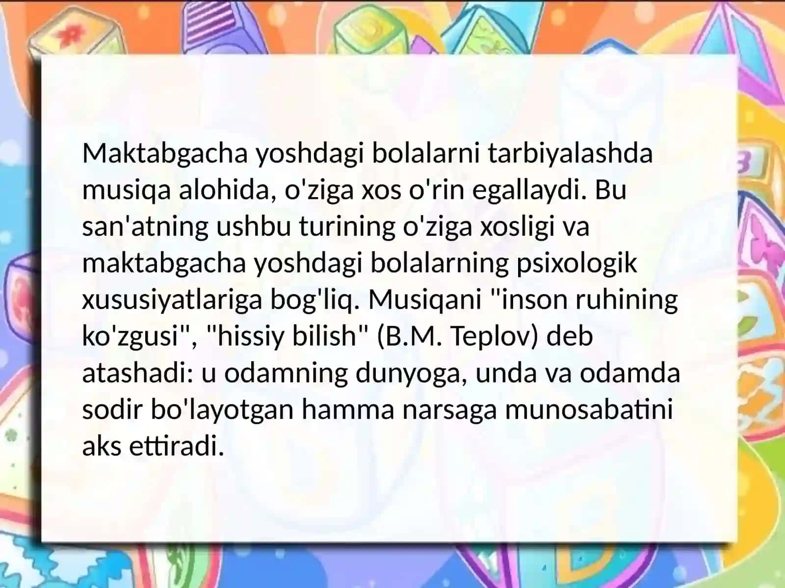 Bolalarning musiqiy ta'limi 3