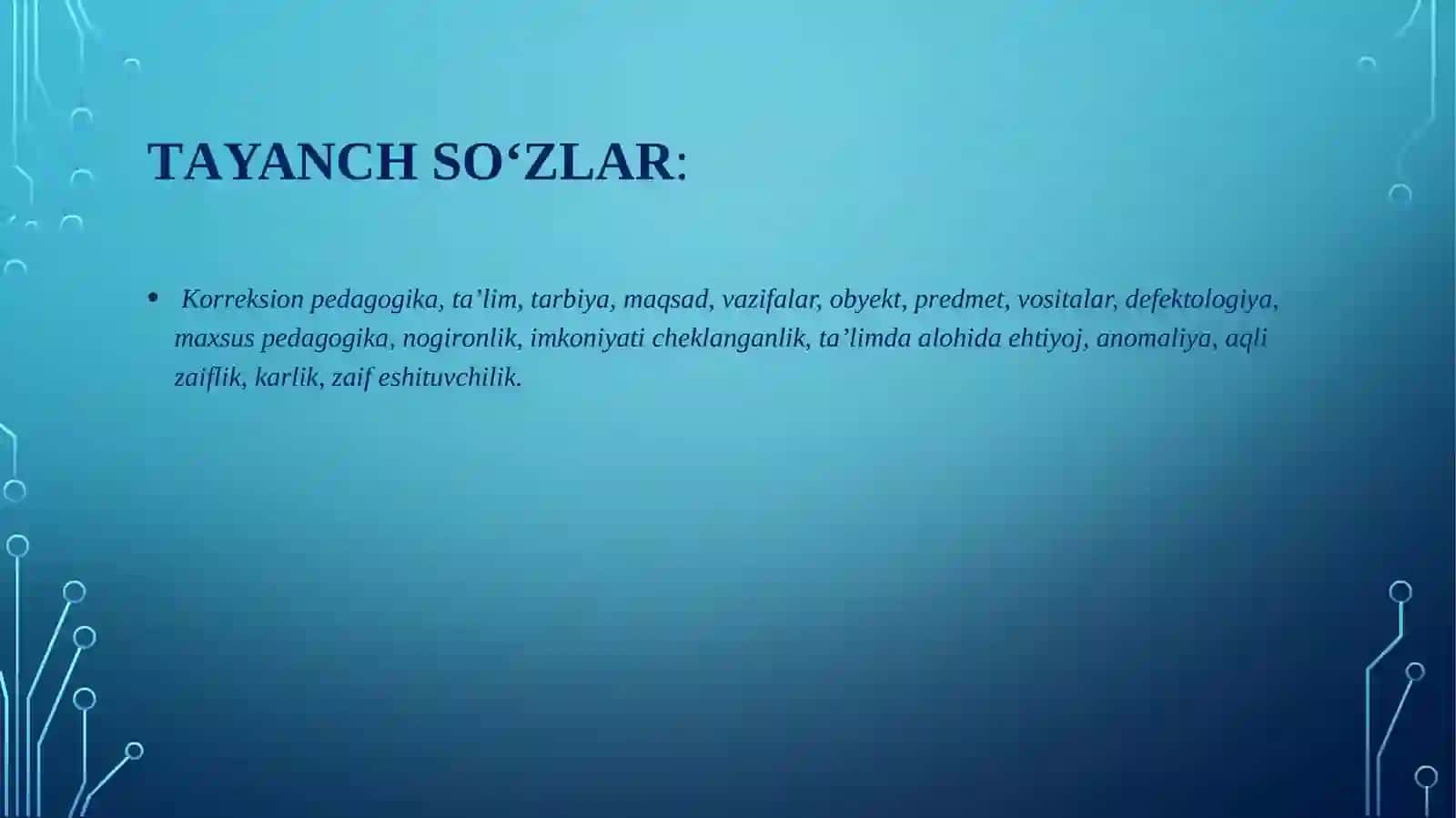MАVZU: MAXSUS PEDAGOGIKANING MAQSAD VA VAZIFALARI 3