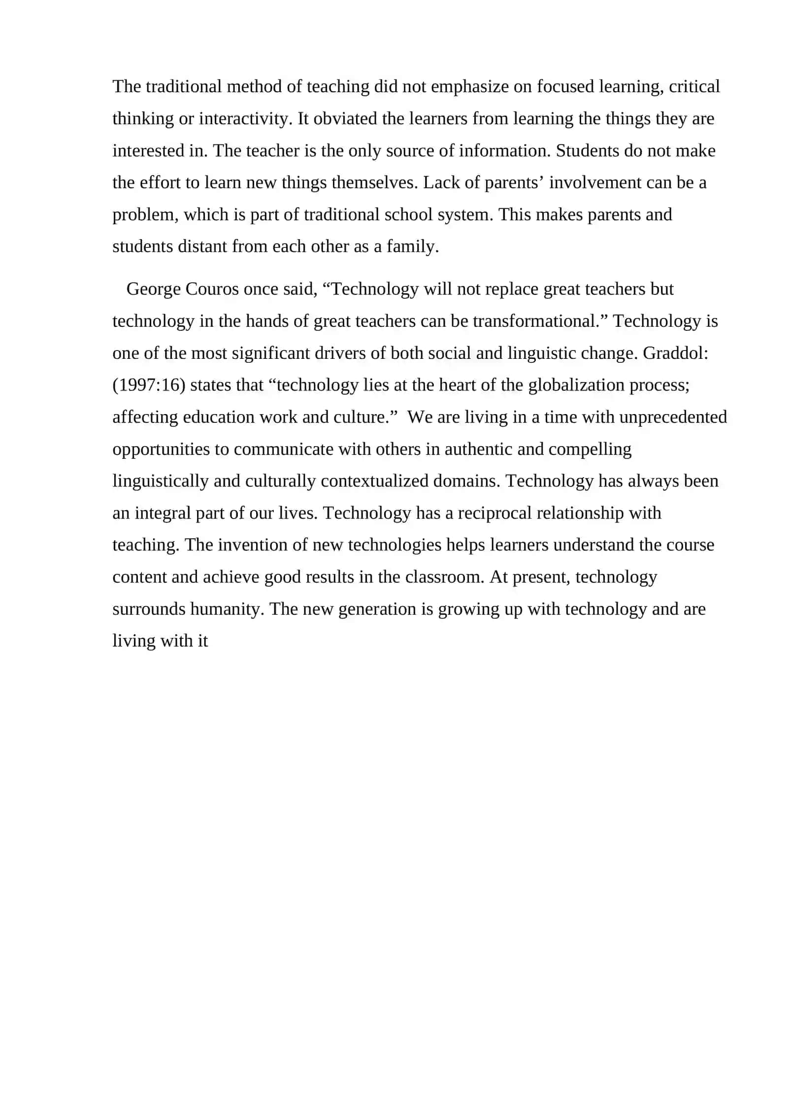 The role of new technology in teaching process 3