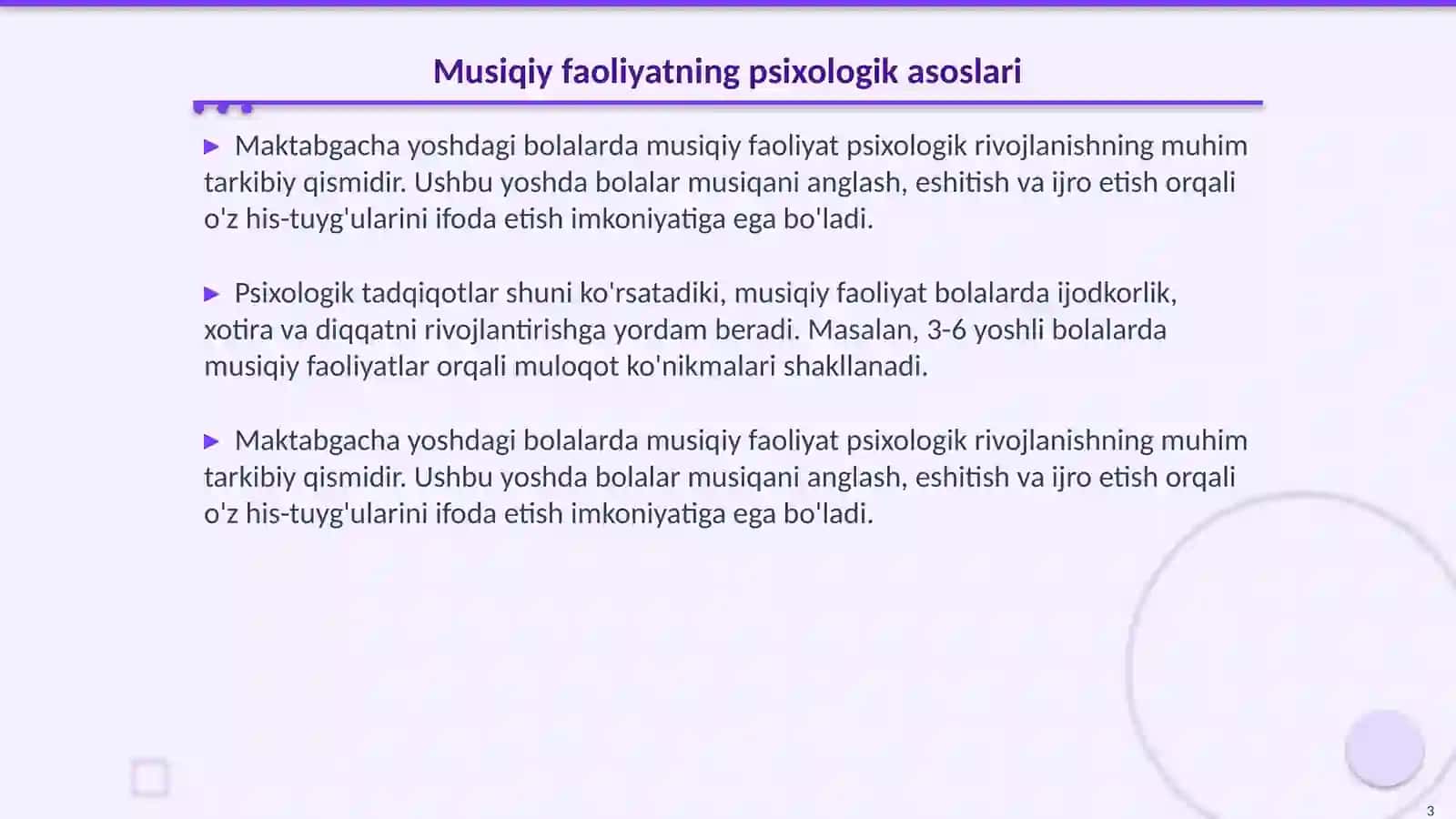 Maktabgacha yoshdagi bolalarning musiqiy faoliyati mazmuni 3
