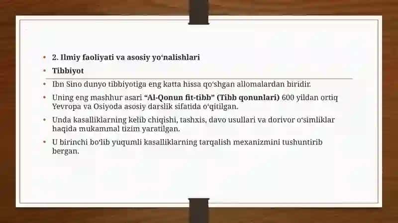 Abu Ali ibn Sinoning buyuk merosi. O’zbek klassik yozuvchilari va ularning asarlari 3
