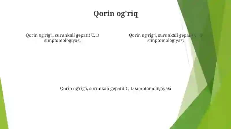 Surunkali Gepatit C,D Simptamotologiyasi 3