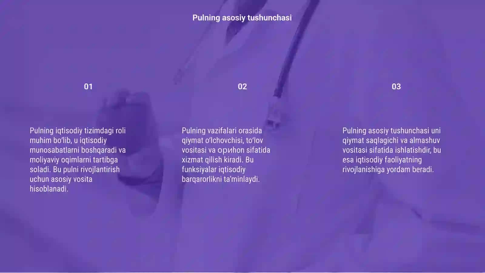 Pulning iqtisodiy tizimdagi roli va vazifalari 3