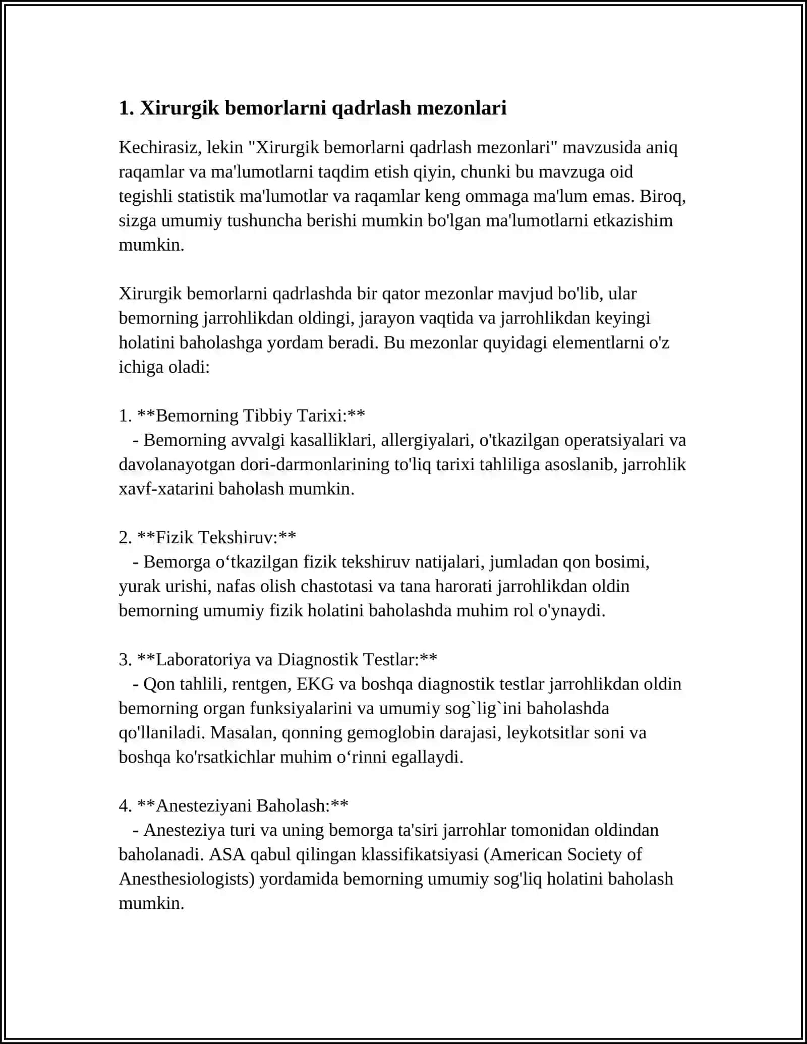 XIRURGIK BEMORLAR KUZATISH VA DAVOLASH MUOLAJALARI 3
