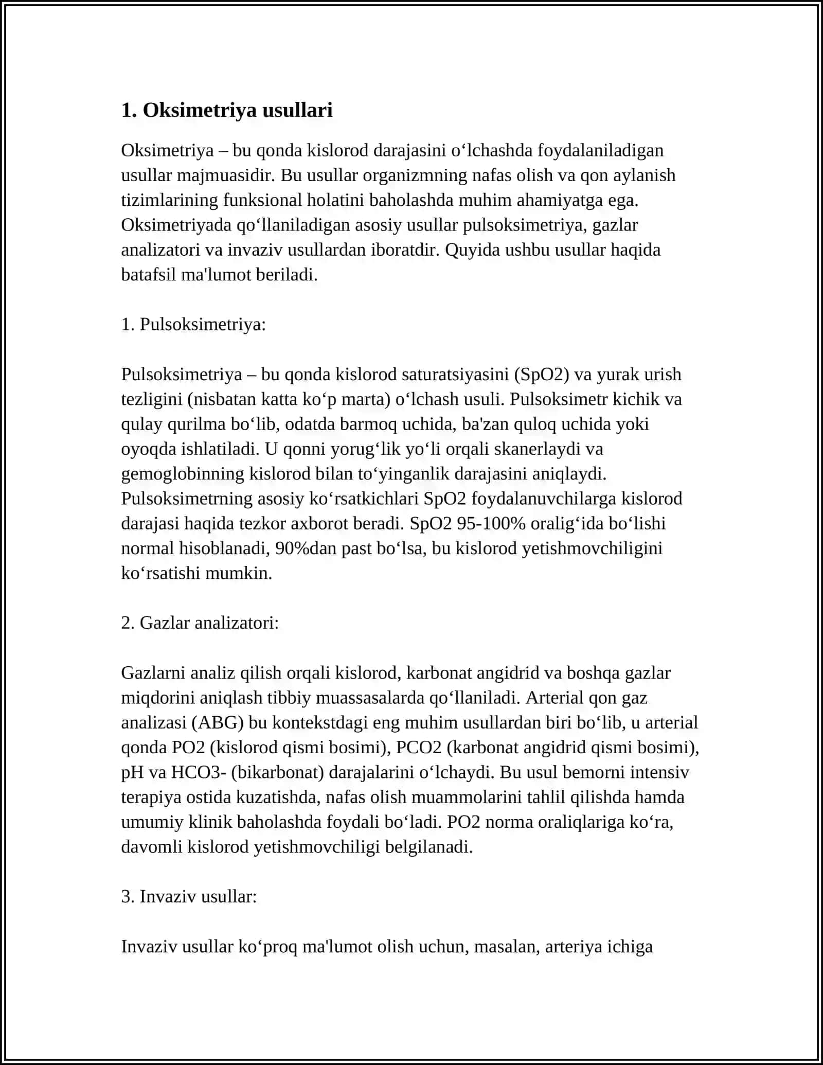 TOʻQIMANI KISLAROD BILAN TOʻYINISHINI ANIQLASH USULLARI 3