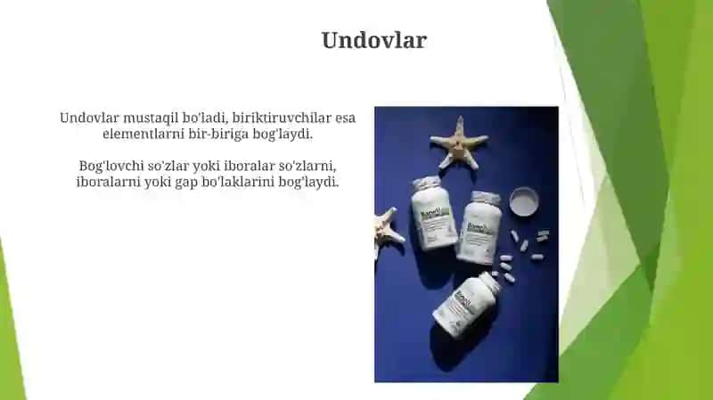 Matn qismlarini bogʻlovchi vositalar 3