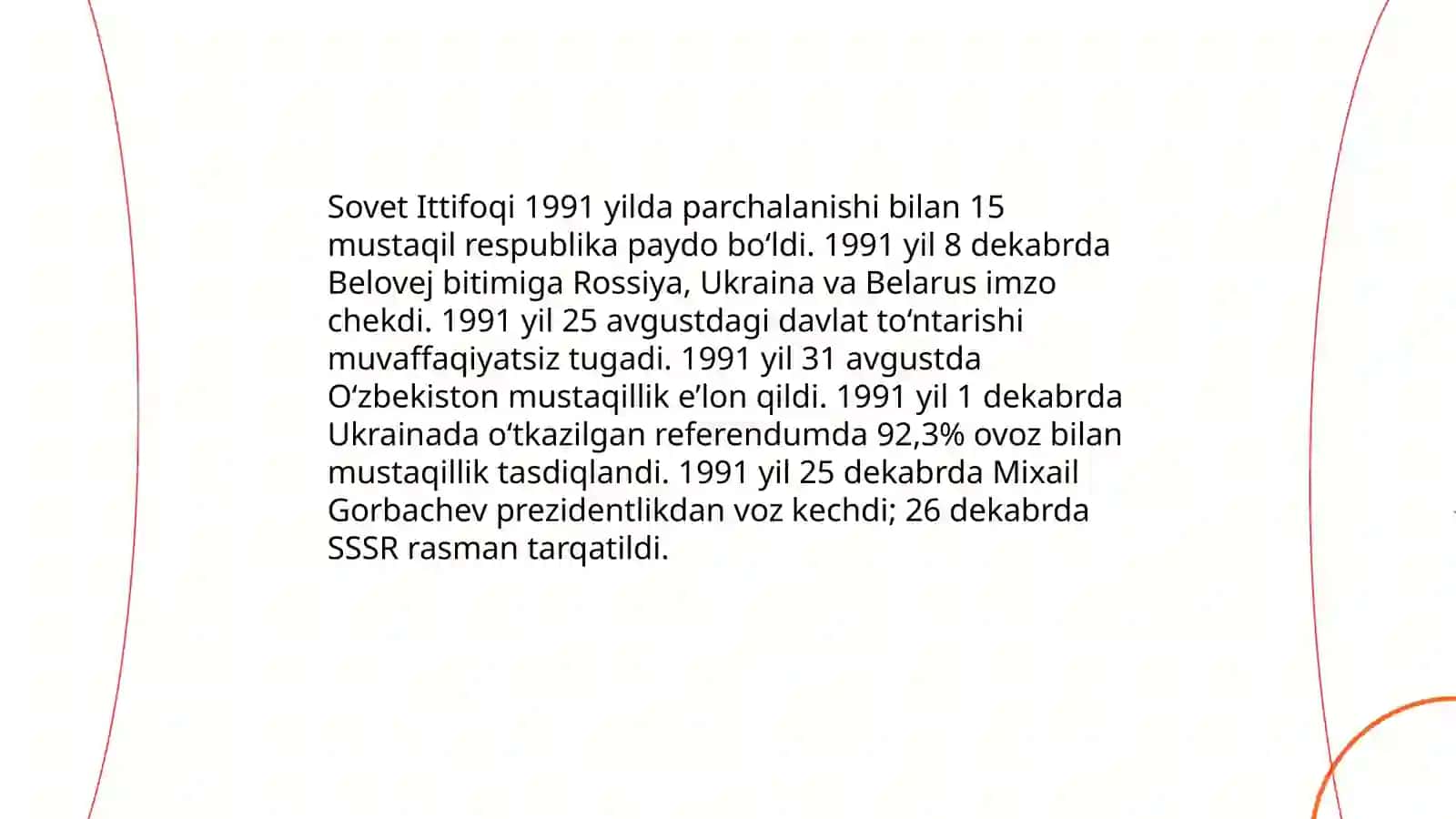 O'zbekistonda va Jahonda yuz bergan o'zgarishlar 3