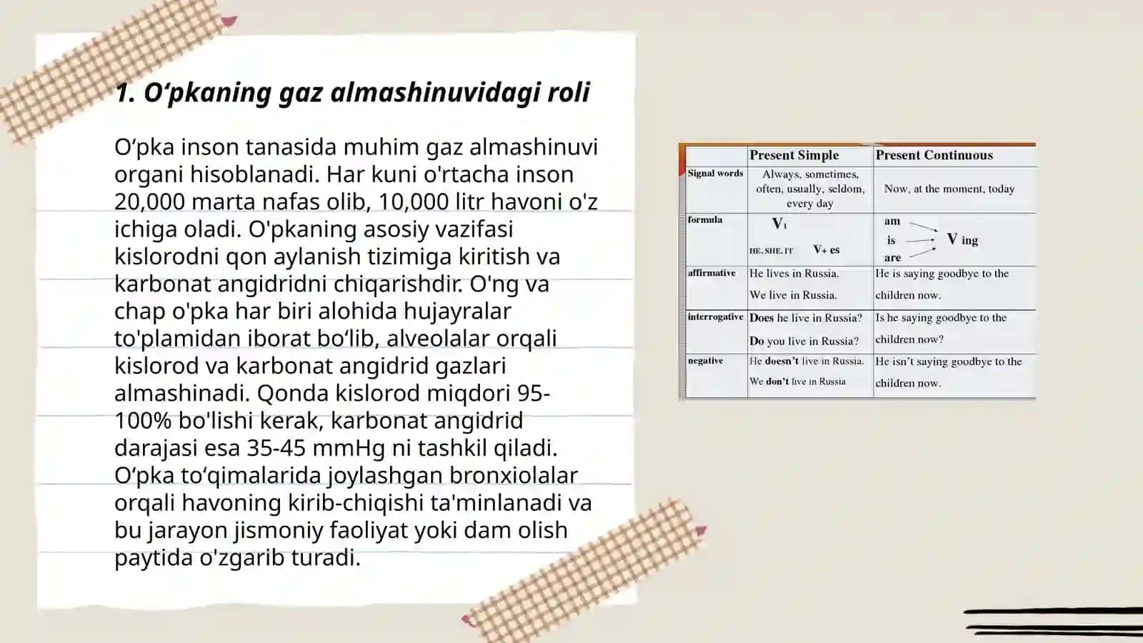 Oʻpkaning metabolik funksiyalari va ularning buzilishlari 3