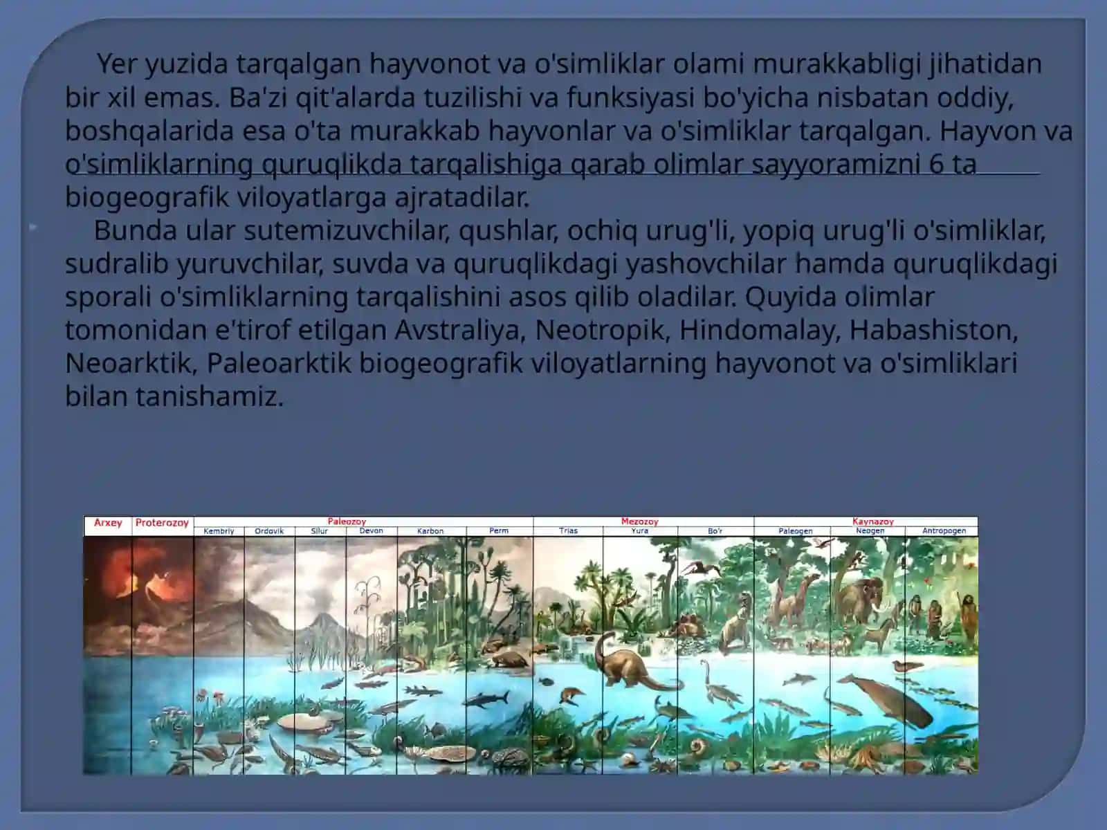 Evolyutsiyani isbotlashda biogeografiya fani dalillari 3