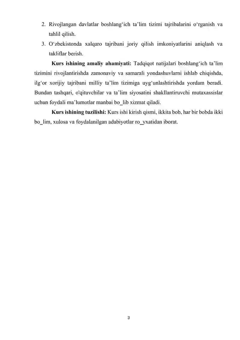 YANGI O'ZBEKISTONNING BOSHLANG'ICH TA’LIM BORASIDAGI RIVOJLANGAN DAVLATLAR BILAN HAMKORLIKLARI 3