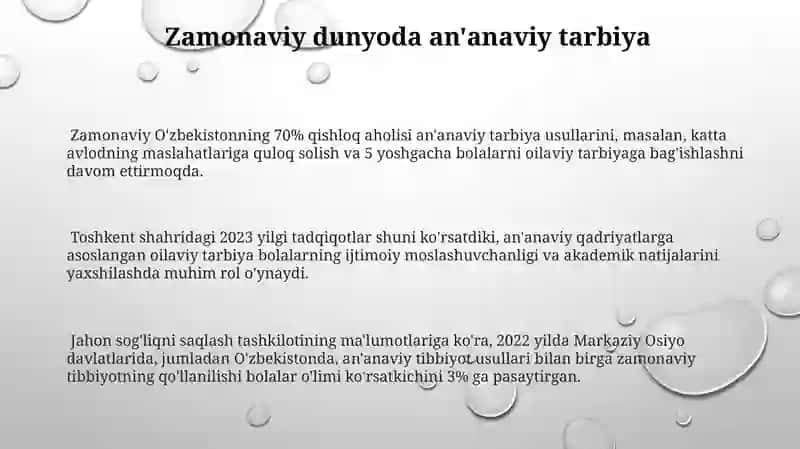 Urf ~ odatlar va marosimlarning bola tarbiyasidagi ahamiyati 3