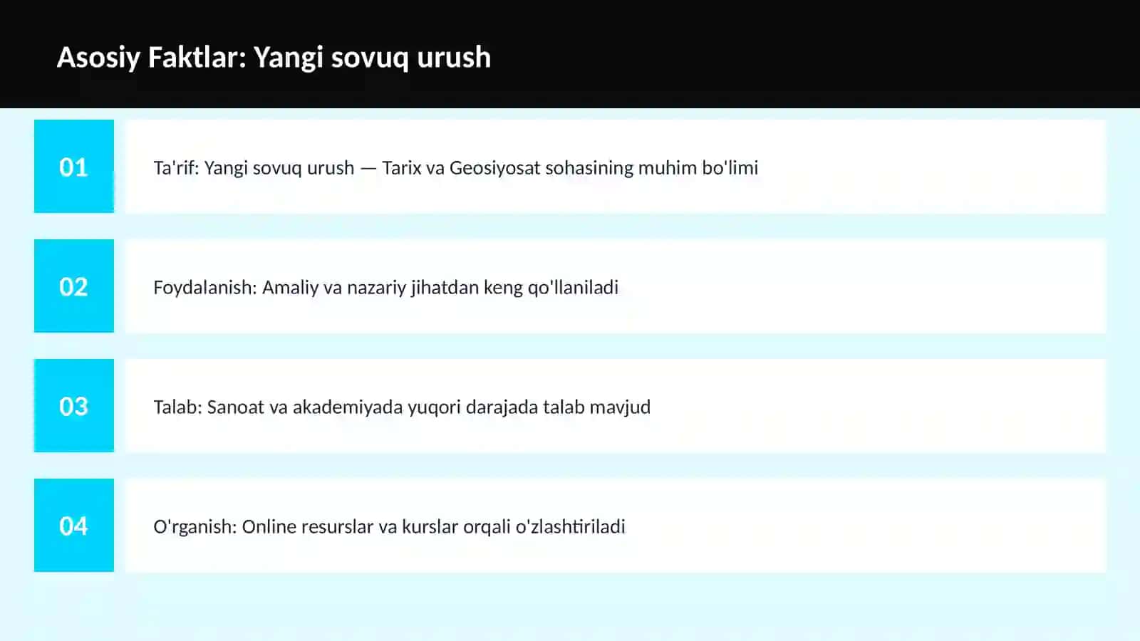 Yangi sovuq urush 3