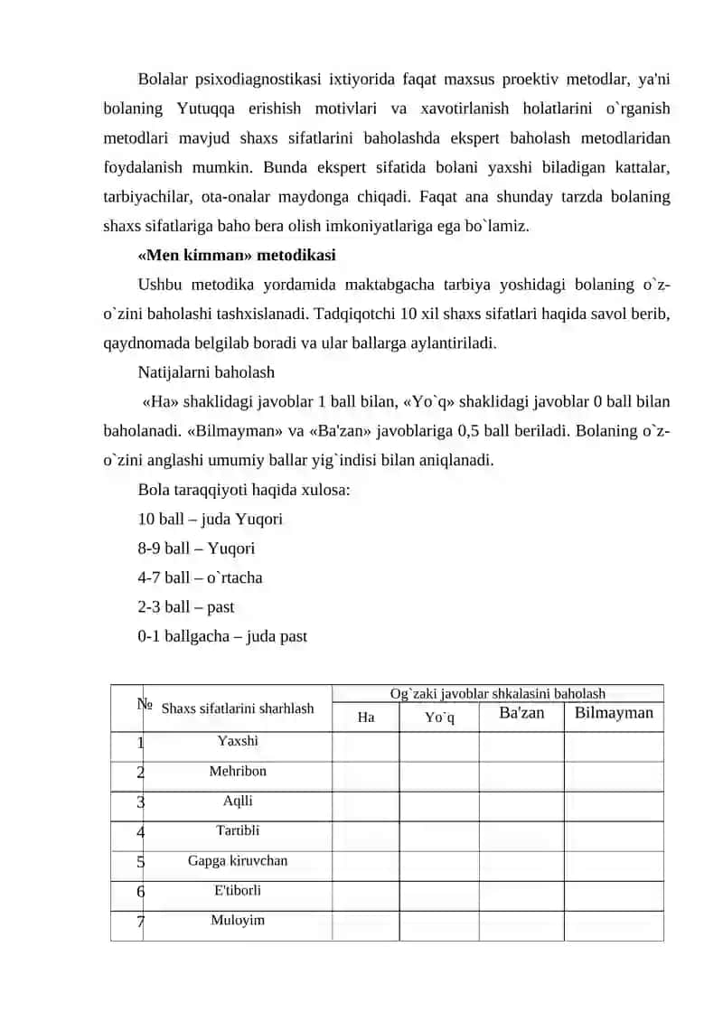 Shaxs psixodiagnostikasi 3