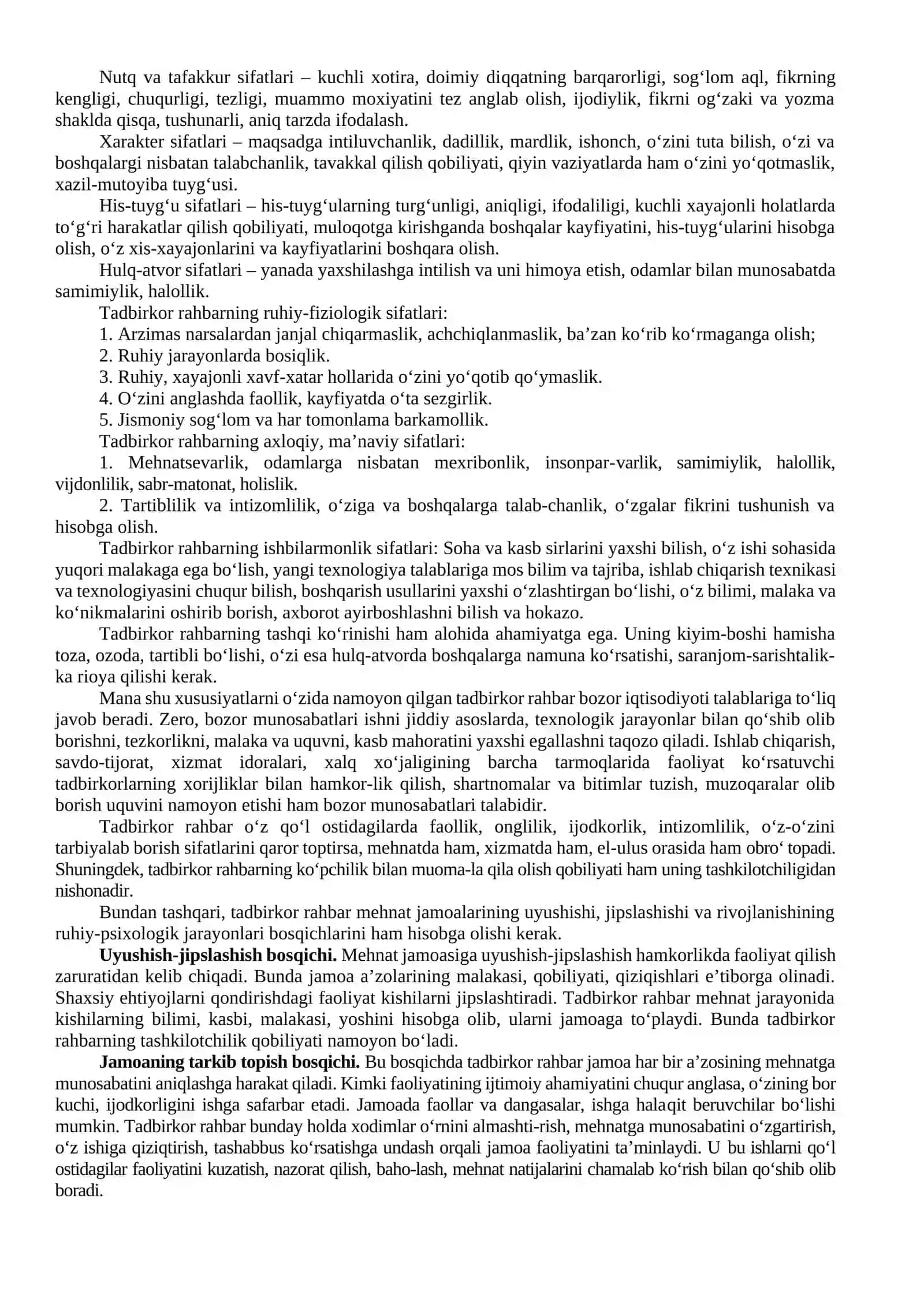 Kichik biznes va tadbirkorlik faoliyatini boshqarish psixologiyasi 3