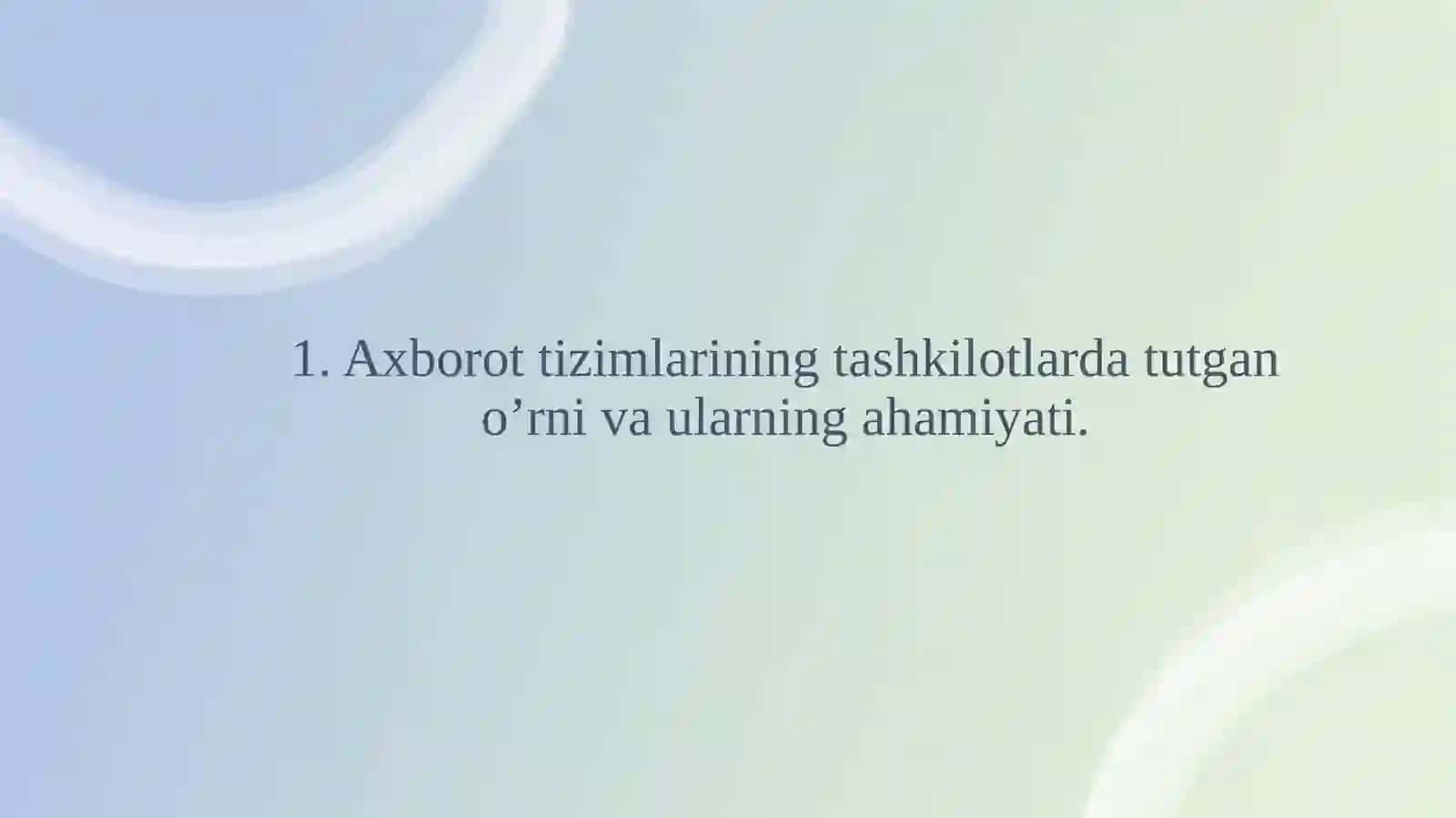 Axborot Tizimlari va Jamiyat 3