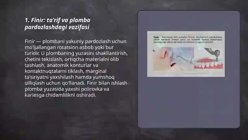 Plombaga pardoz berish uchun ishlatiladigan asboblar 3