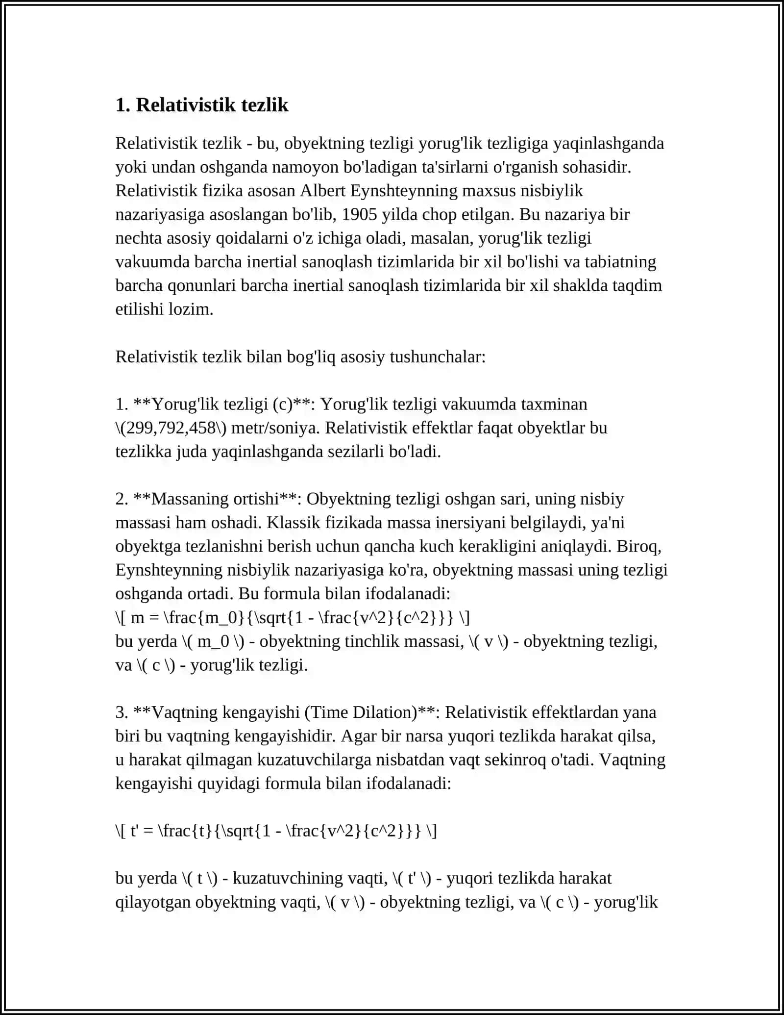 RELYATIVISTIK DINAMIKA ELEMENTLARI 3