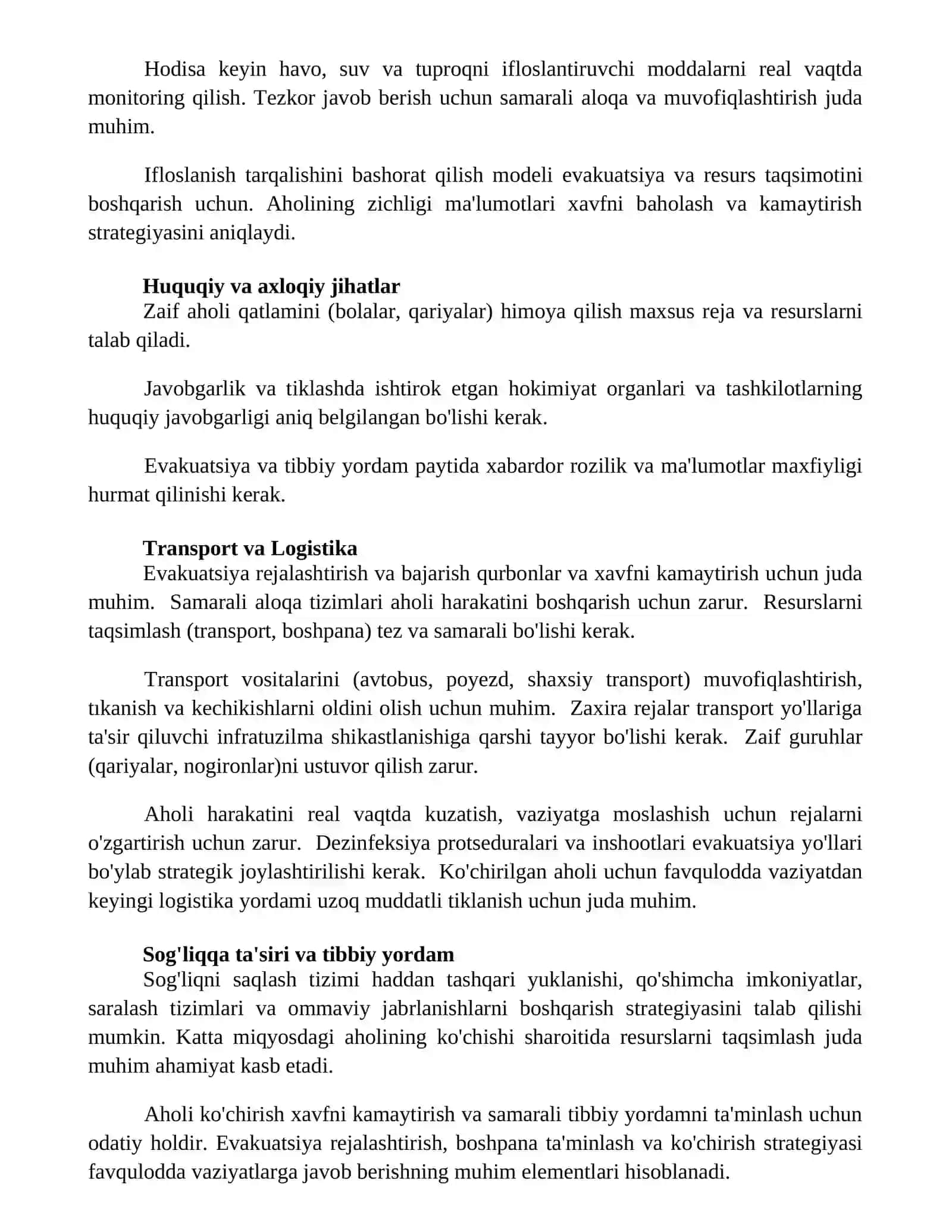 Kimyoviy va radiatsion xavfli holatlarda aholini harakatlanish holatlari 3