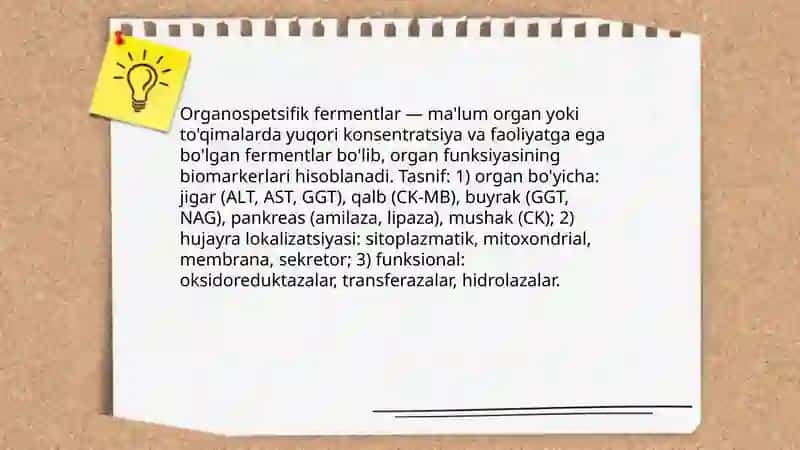 Organospetsifik fermentlar 3
