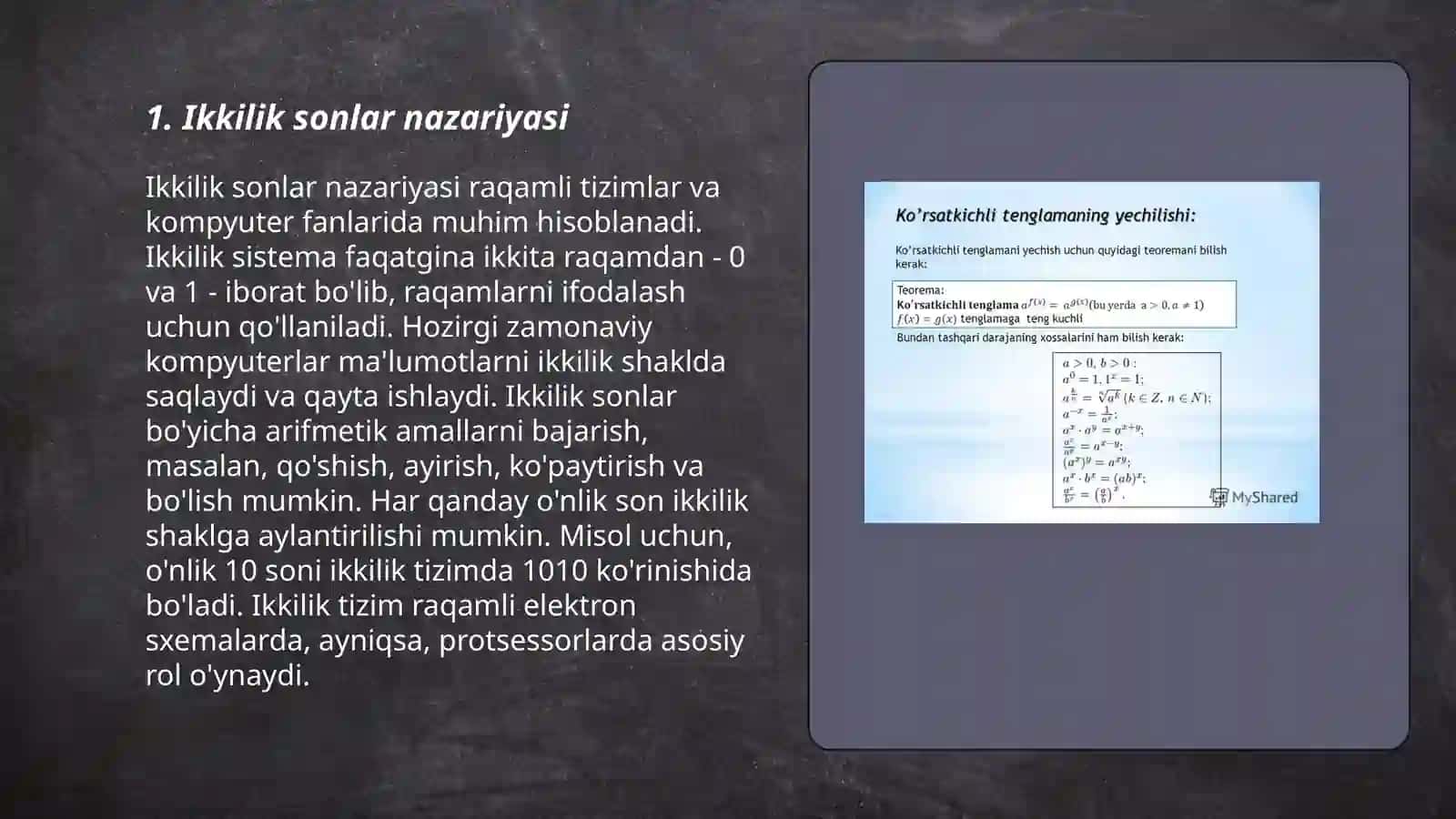 Ikkilik sonlar asosida o‘yin fizikasi va simulyatsiyalarini hisoblash usullari 3