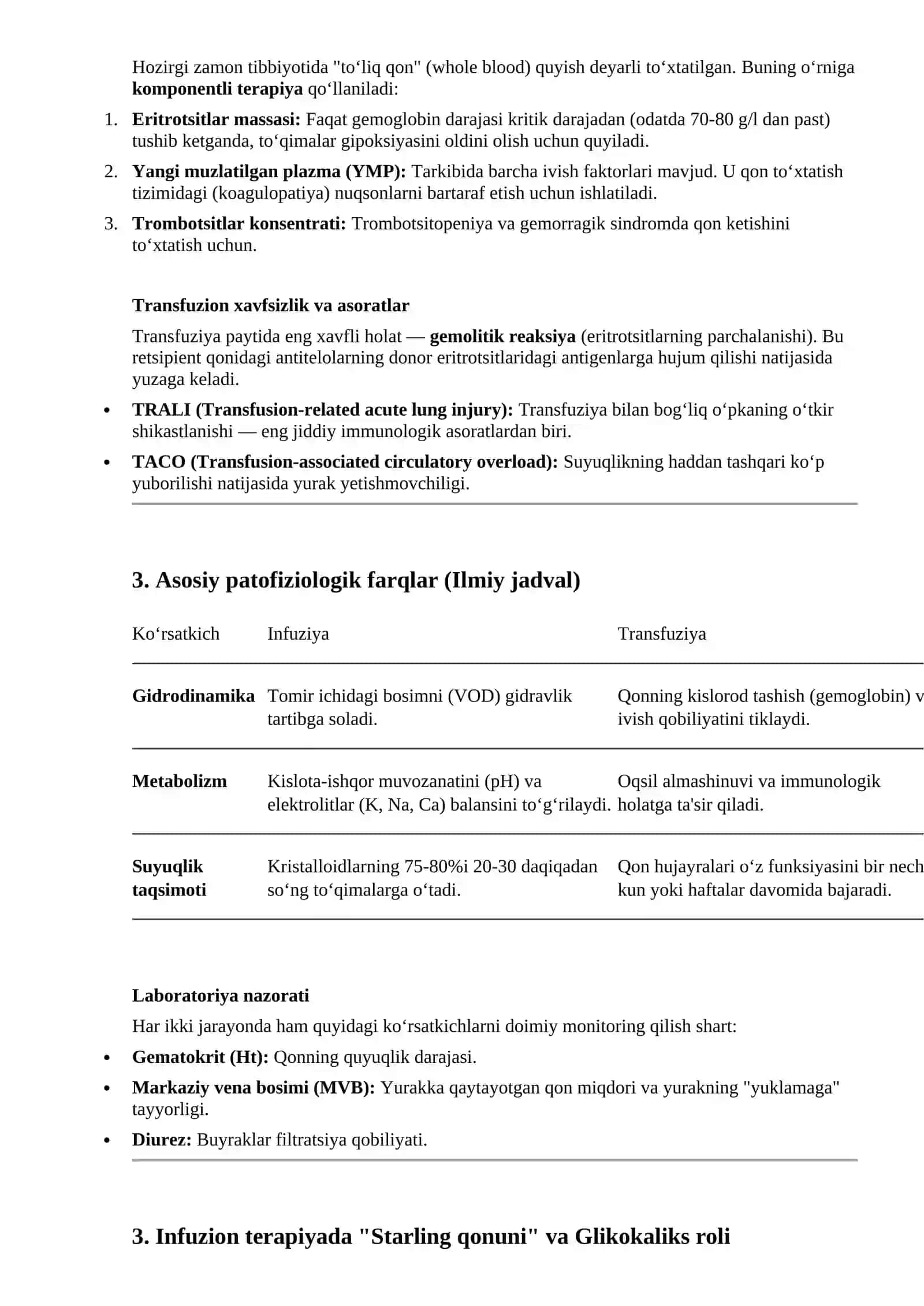 Infuziya va Transfuziya Haqida Tushuncha 3