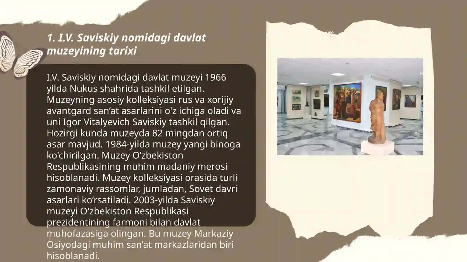 Muzeyshunoslik va Arxivshunoslik taqdimoti 3