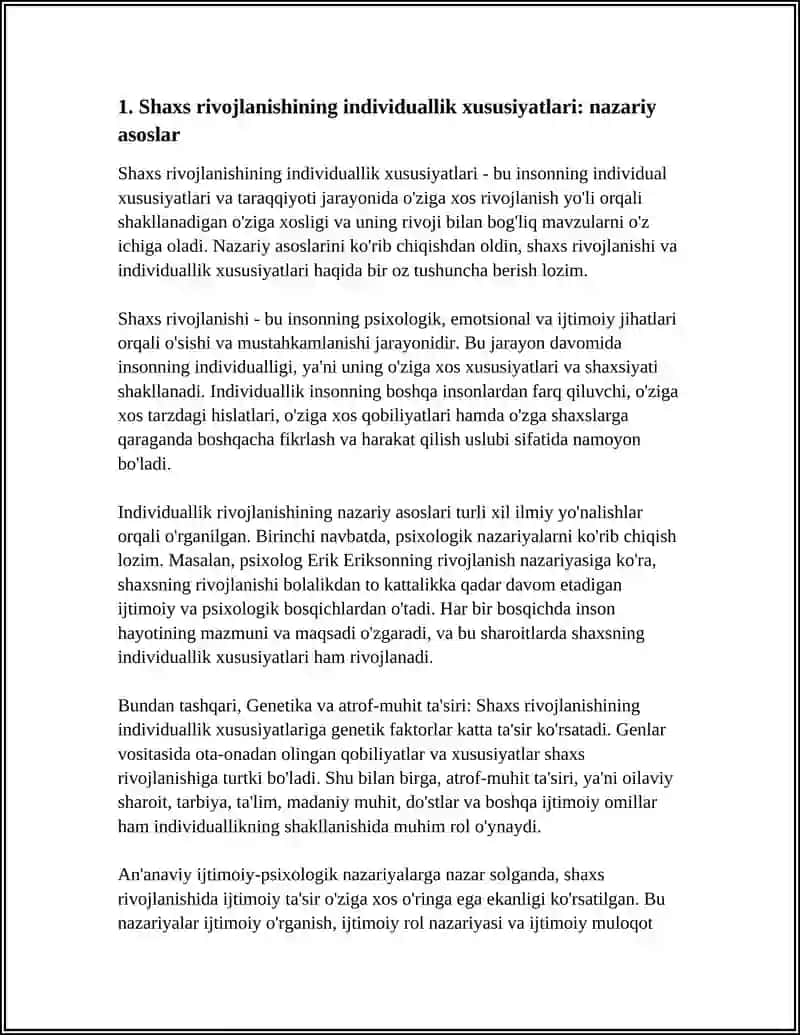 SHAHIS RIVOJLANISHINING INDIVIDUALLIK XUSUSIYATLARINGING ROLI 3