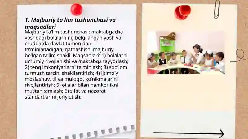 Maktabgacha taʼlim tashkilotlarda taʼlim shakli (Majburiy taʼlim) 3