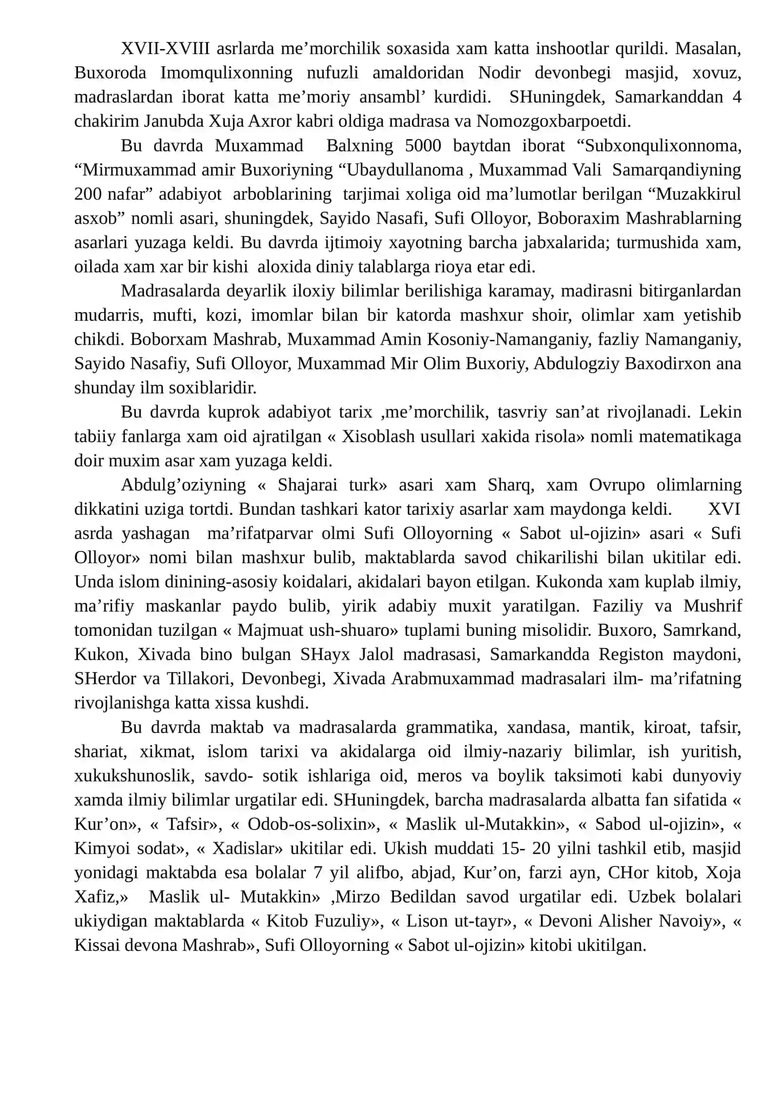 XVII-asrdan XIX-asrning yarmigacha tarbiya, maktab va pedagogik fikrlar rivoji 3