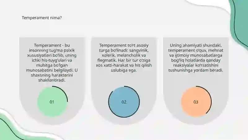 Temperament - shaxs tuzulmasi sifatida 3