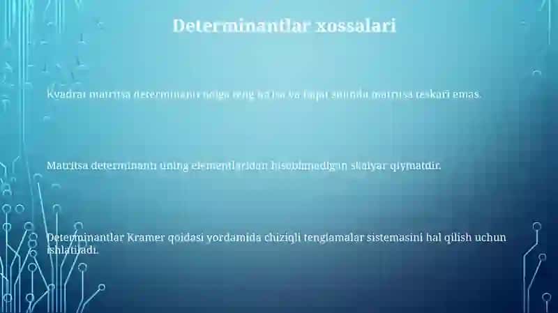 Determinant 3