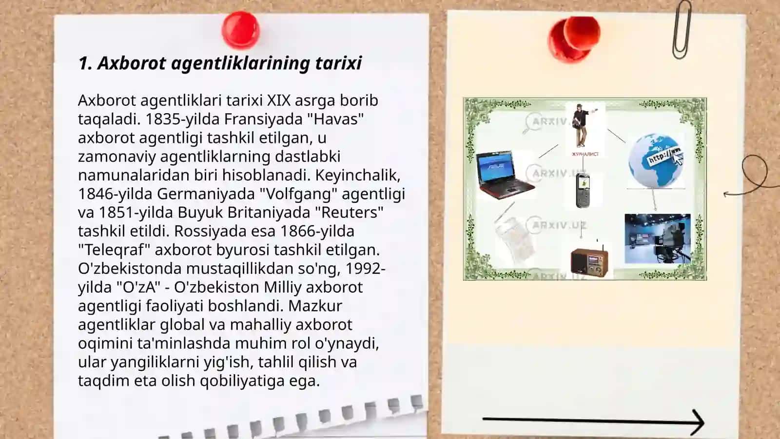 DUNYO VA MAHALLIY AXBOROT AGENTLIKLARI 3