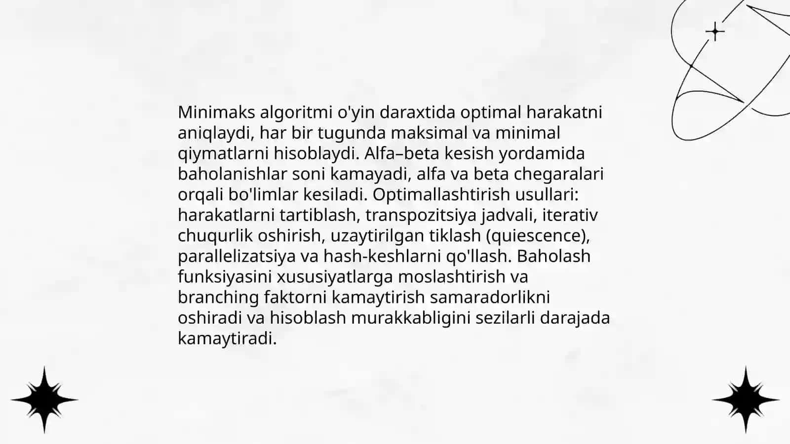 Qidiruv algoritmi asosida raqib qidiruvini ishlab chiqish 3