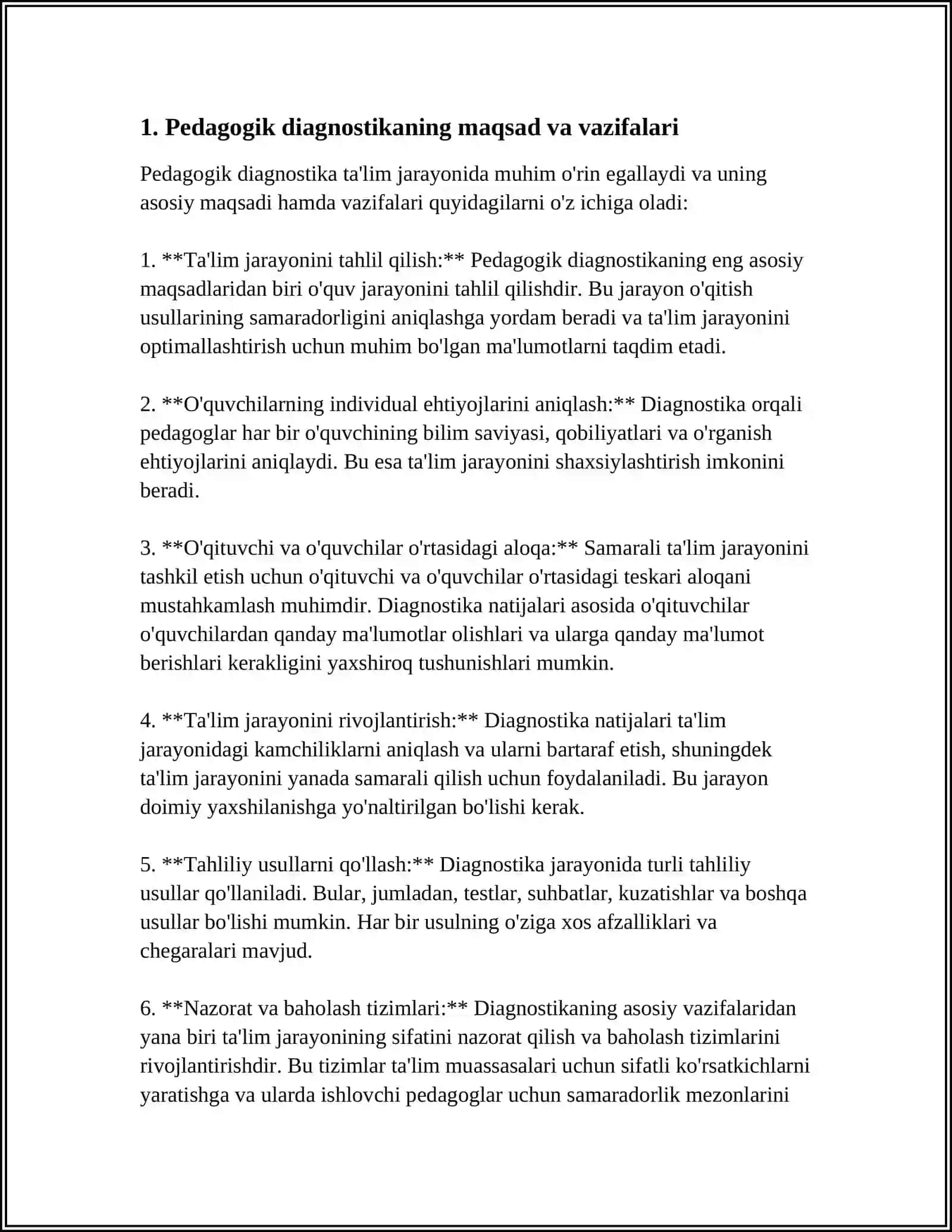 PEDAGOGIK DIAGNOSTIKA VA PEDAGOGIK KORREKTSIYA. KORREKTSION PEDAGOGIKA 3