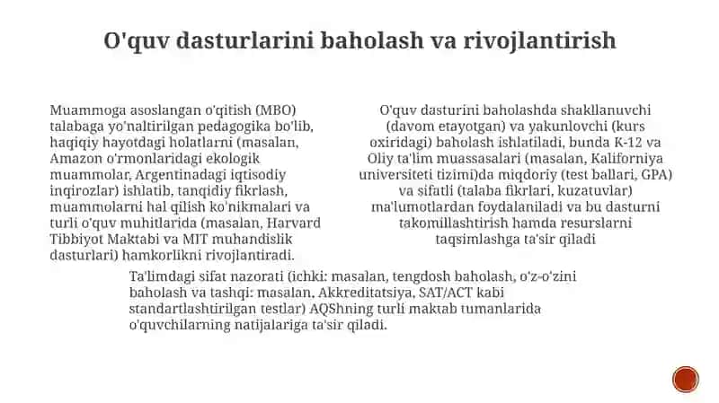 Muammoga asoslangan o'qitish: mohiyati va qo'llanilishi 3