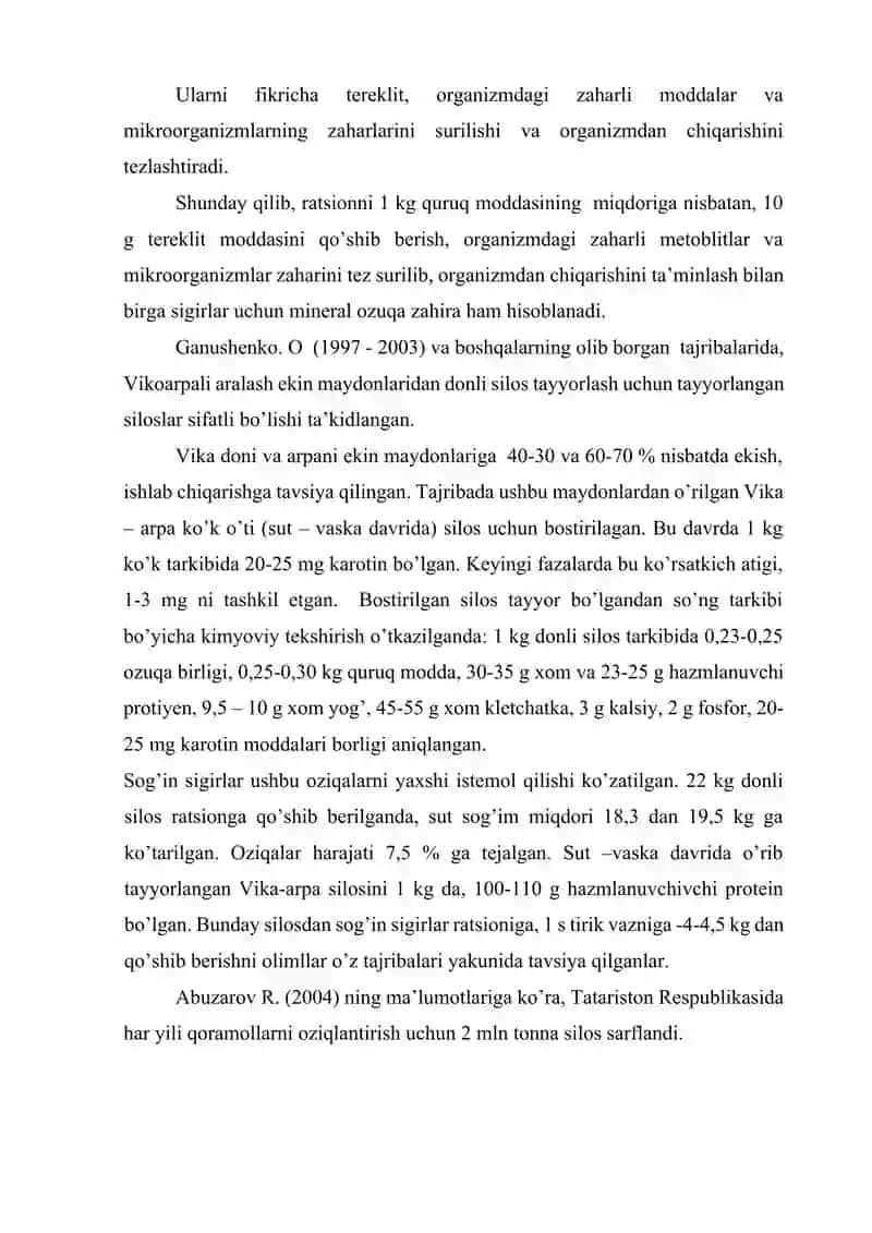 Sigirlarning sut maxsuldorligiga oziqlantirish omilining ta’siri 3