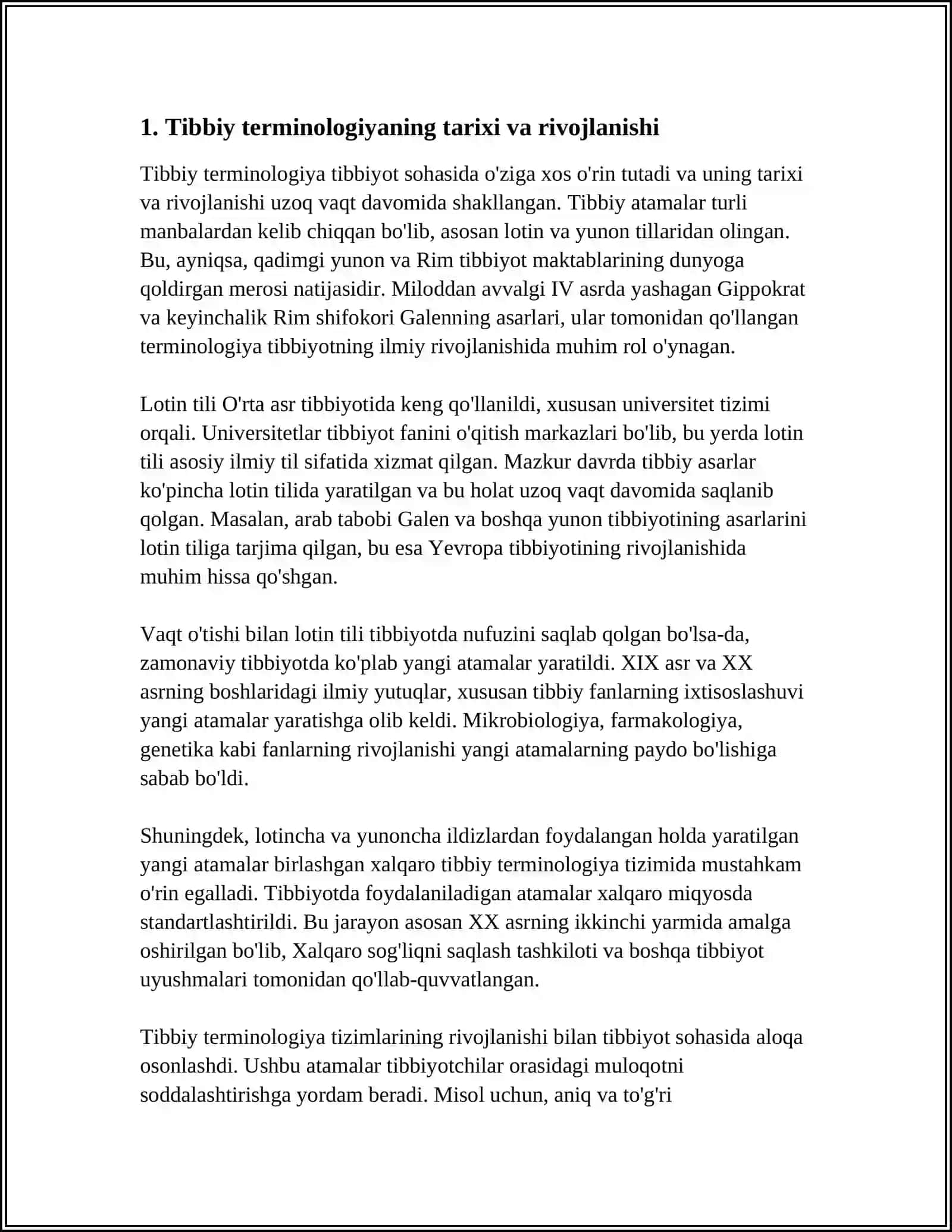 TIBBIYOTDAGI ATAMALAR VA ULARNING QO'LLANISHI 3