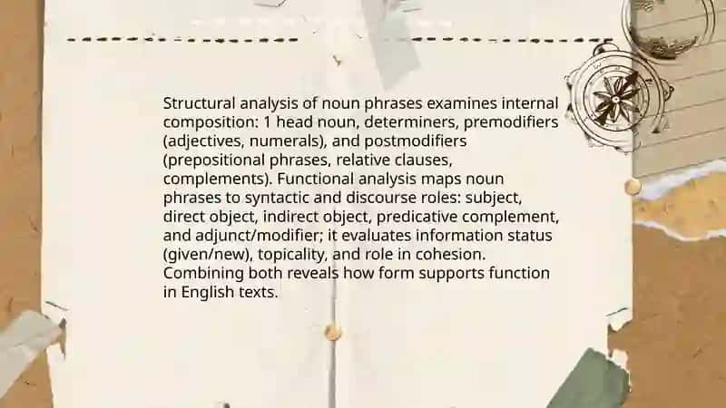 Structural and Functional Uses of Grammar in Texts 3