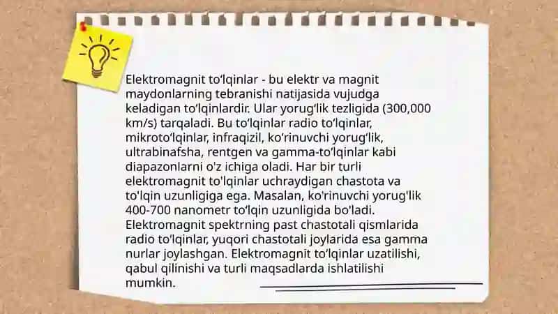 Elektromagnit toʻlqinlar shkalasi 3