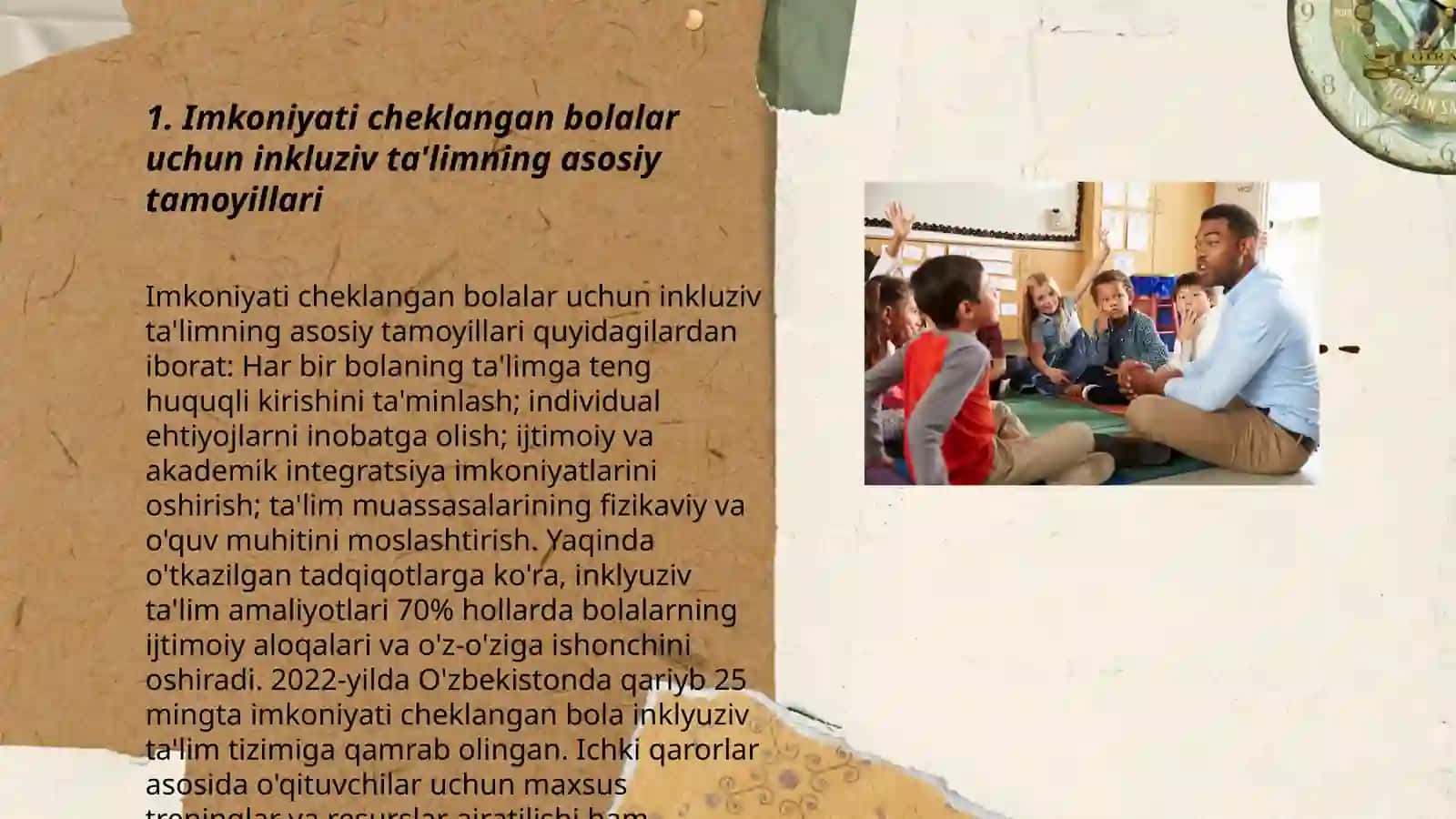 Imkoniyati cheklangan bolalar uchun inkluziv ta'limning asosiy tamoyillari 3