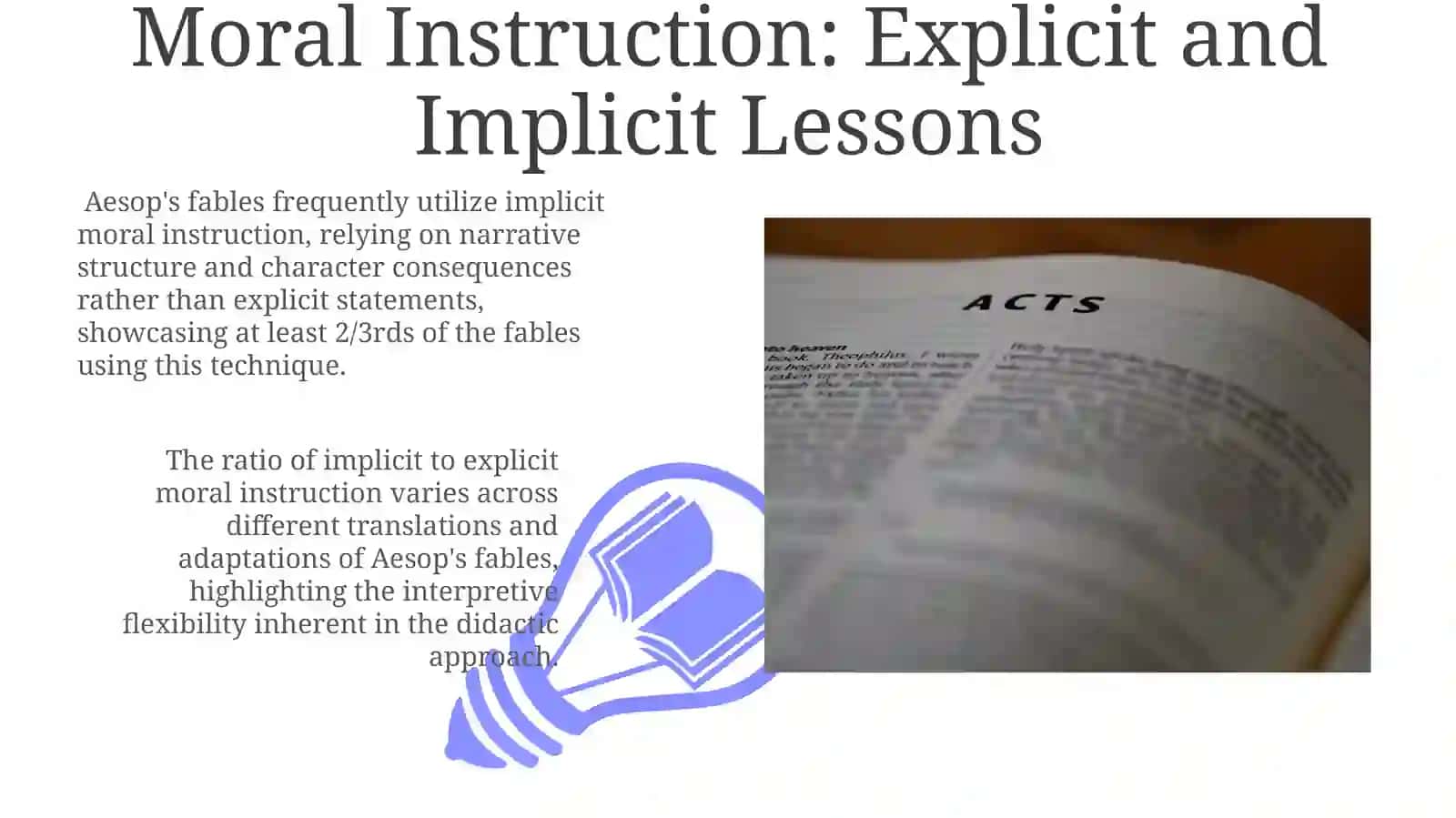 Didactics in Aesop's fables 3